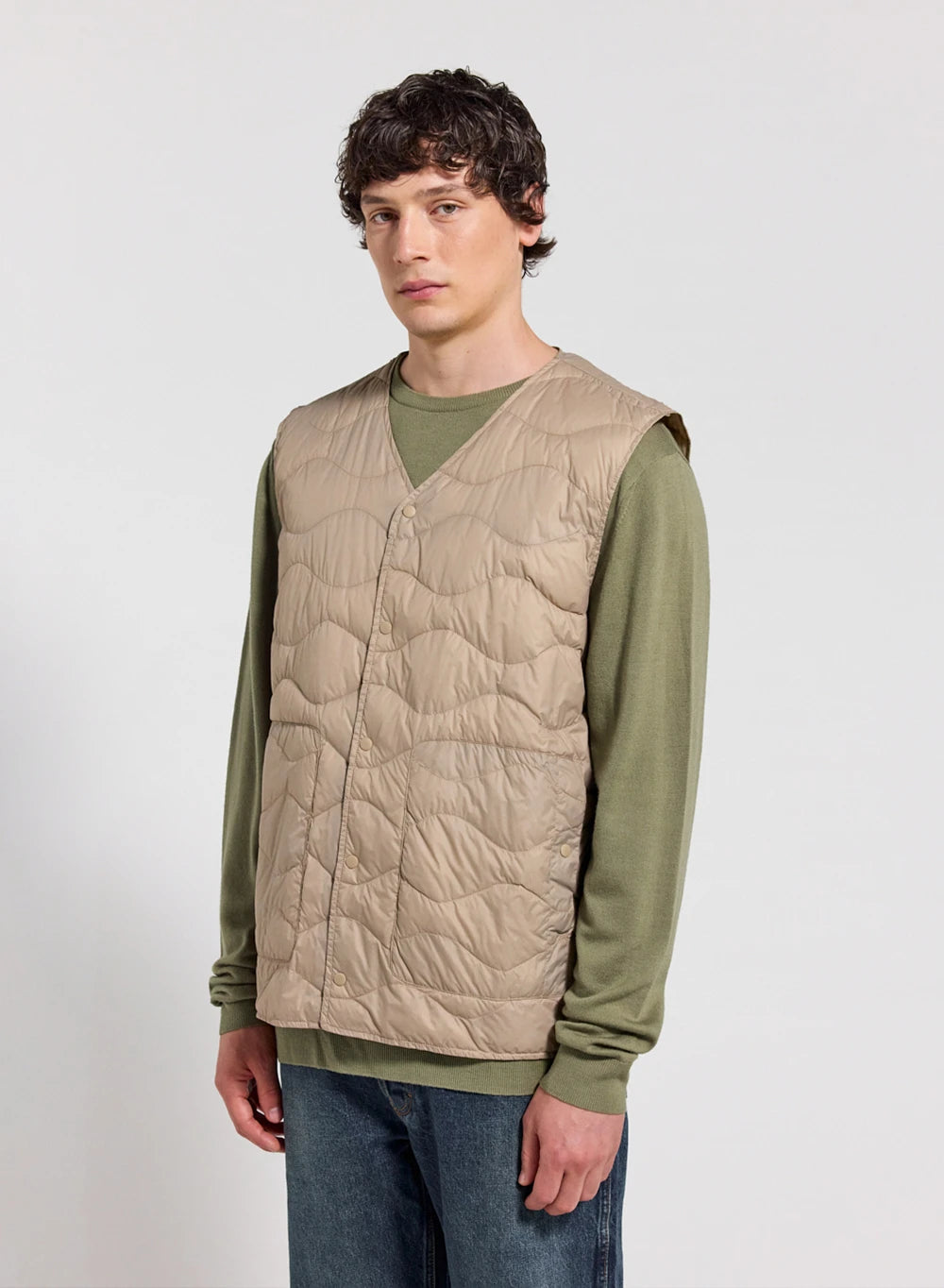 pyrenex-handy-vest-doudoune-sans-manches-homme-beige-clair image 1