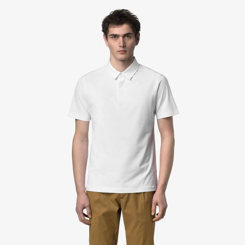 k-way-viggo-lt-stretch-jersey-slim-polo-homme-white-white image 1
