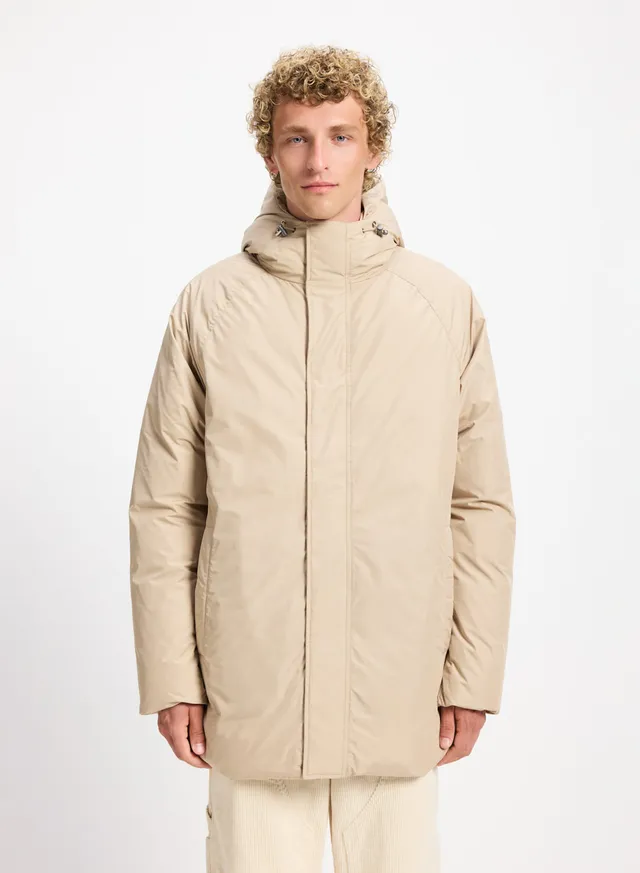 pyrenex-spark-parka-capuche-homme-en-duvet-naturel-beige-claire image 1