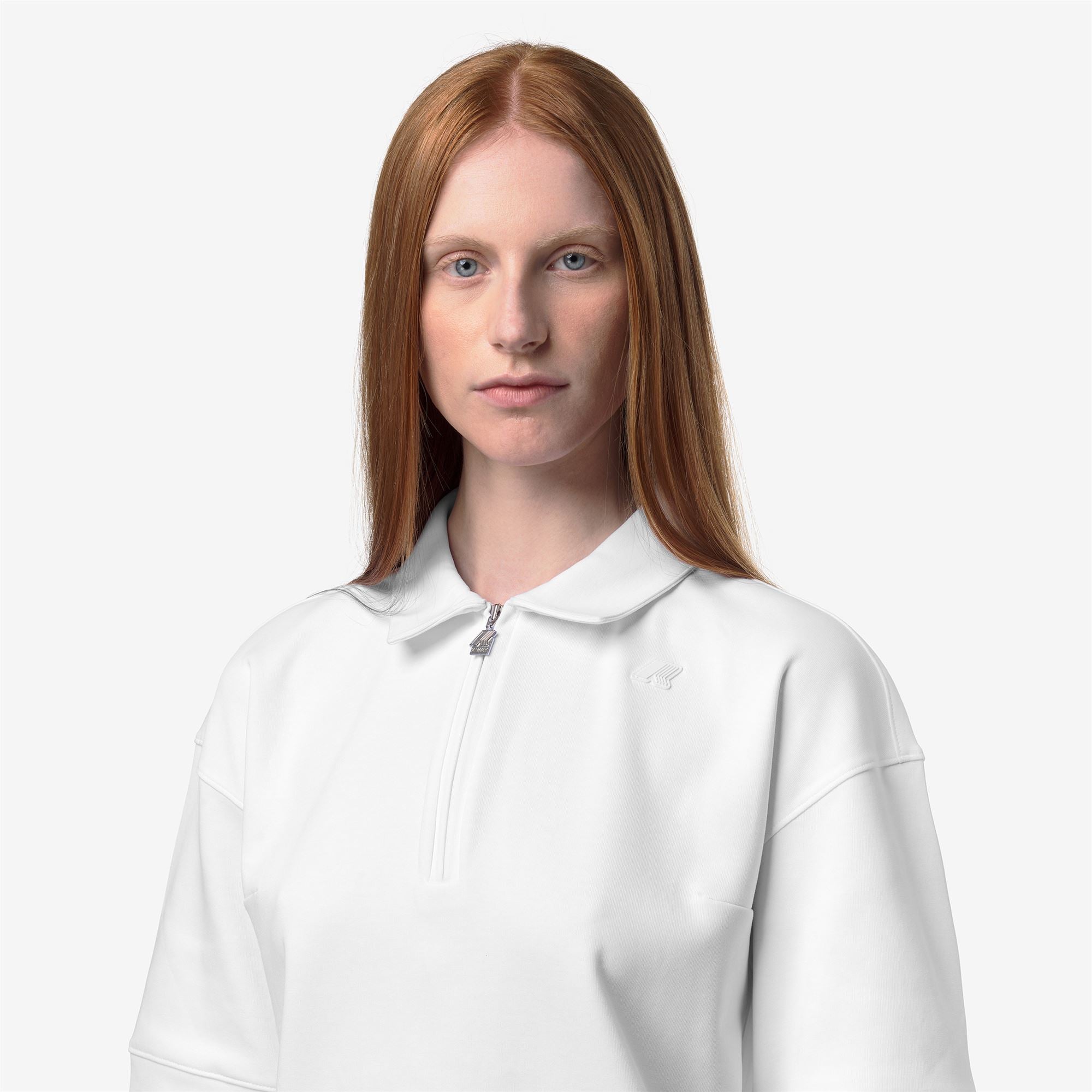 k-way-lozany-interlock-polo-femme-white-white image 4