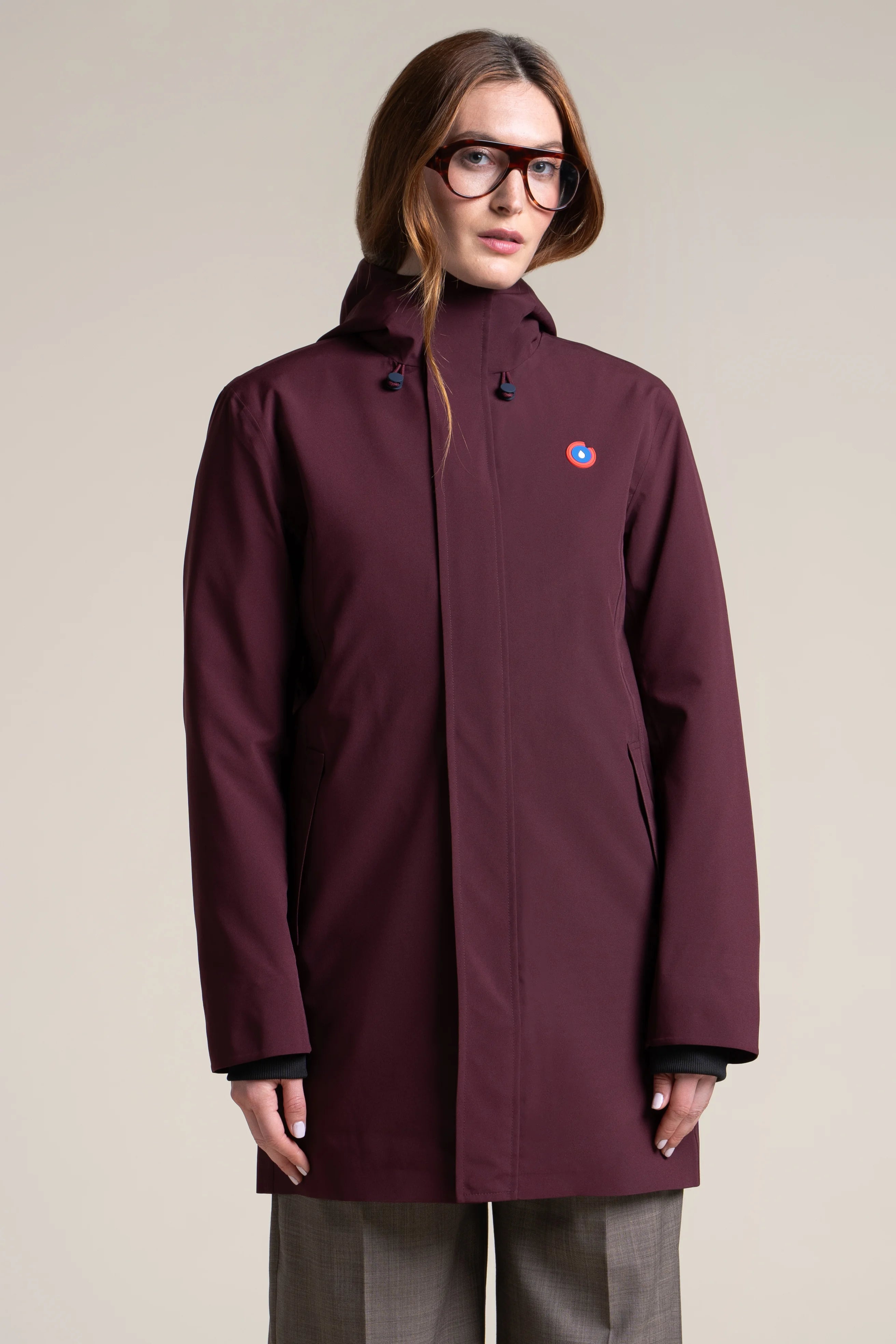 flotte-beaubourg-parka-imperm-able-bordeaux image 1
