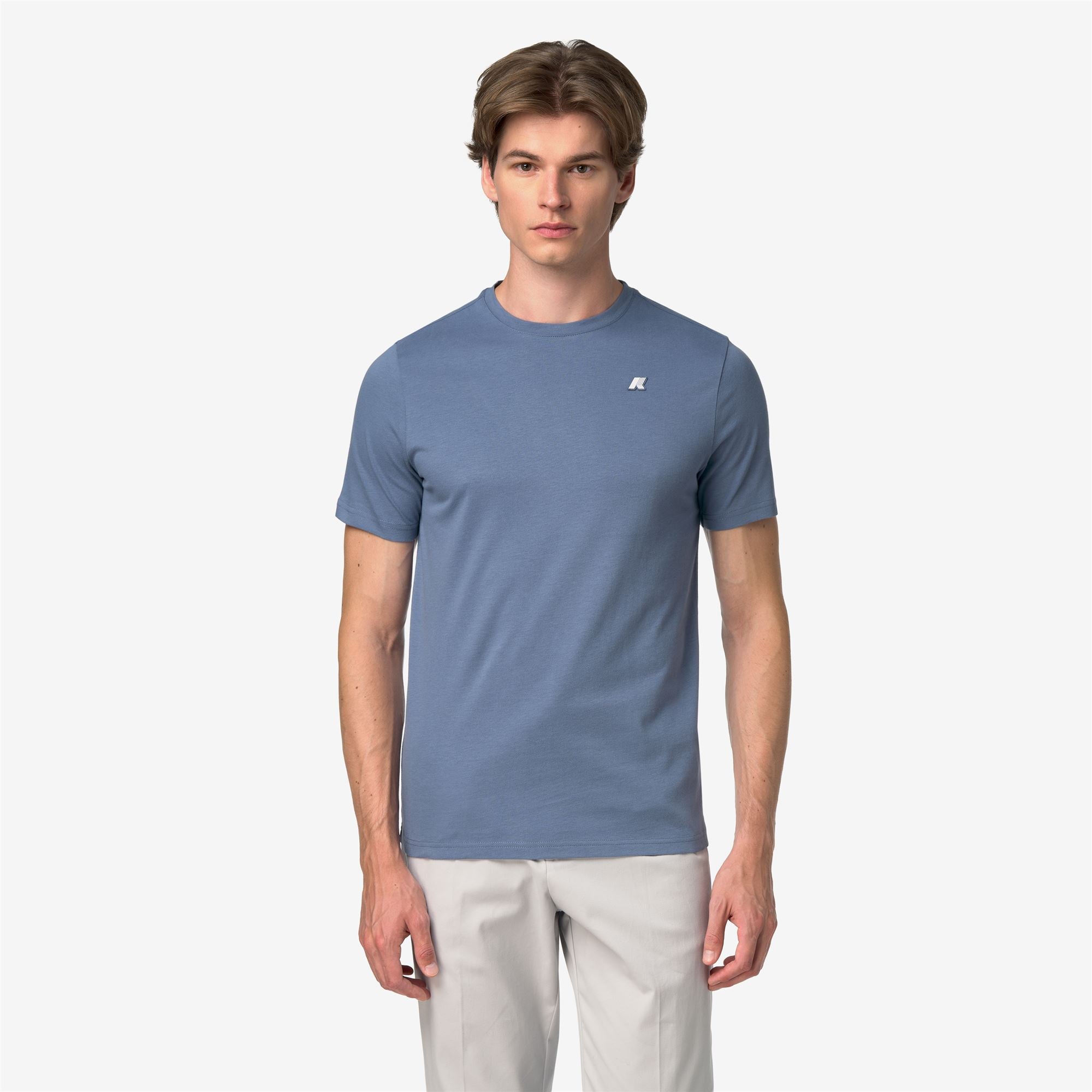 k-way-odom-jersey-peach-t-shirt-homme-blue-wild image 1
