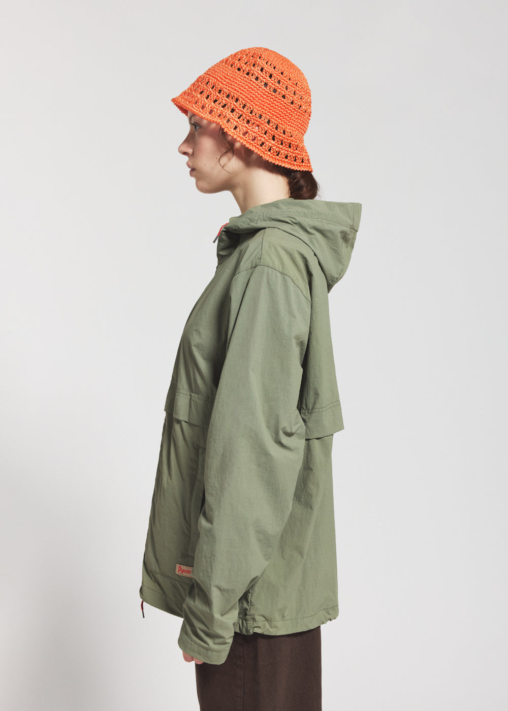 pyrenex-soulere-coupe-vent-unisexe-capuche-khaki-pliable image 6