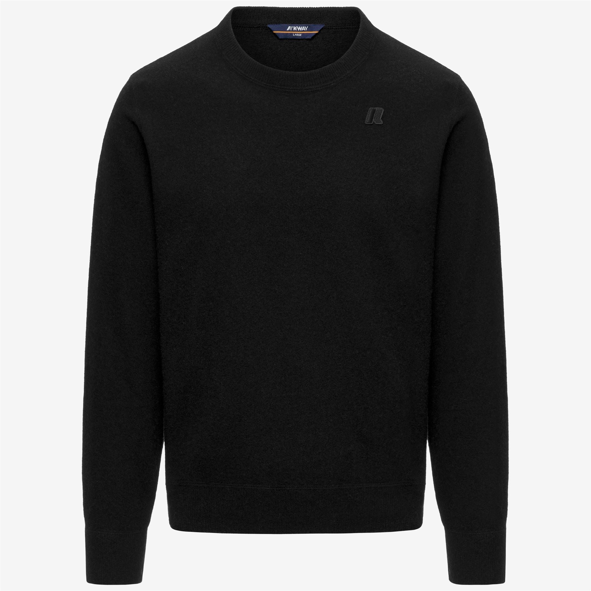 k-way-sebastien-fleece-stitch-pull-homme-black-pure-100-laine image 5