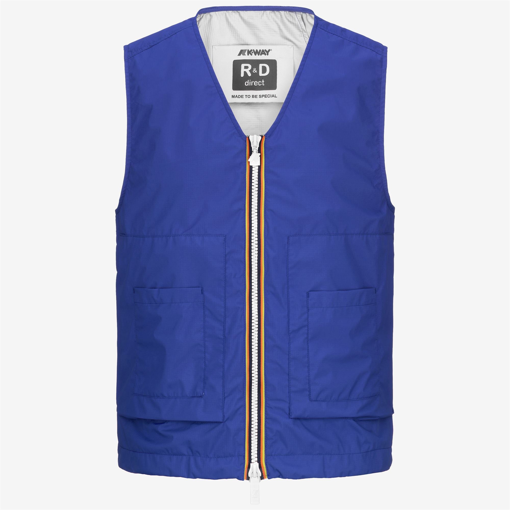 k-way-barnel-2-1-amiable-silver-gilet-unisexe-blue-royal image 5