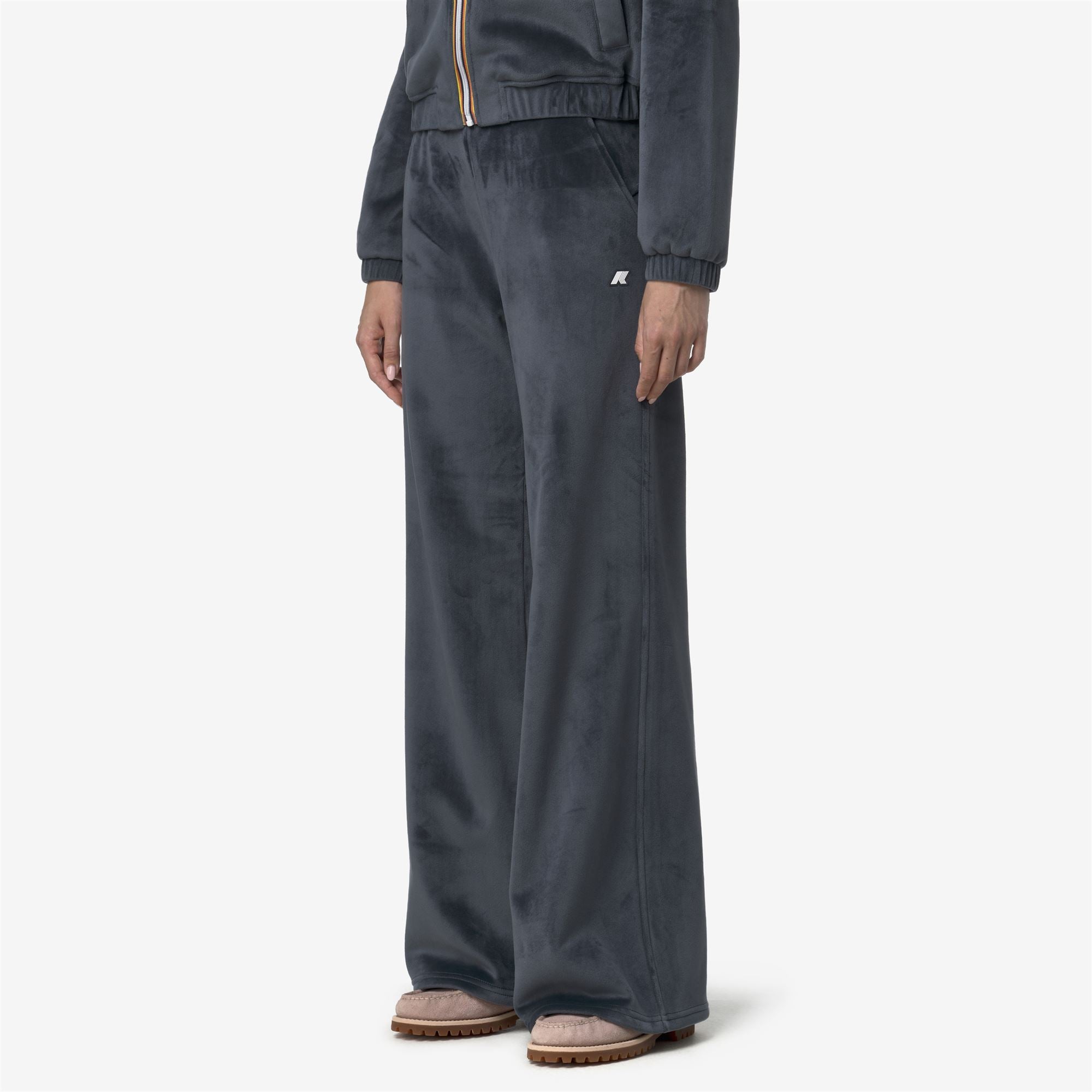 k-way-jenny-velour-polar-pantalon-de-sport-femme-blue-airforce-combo image 2