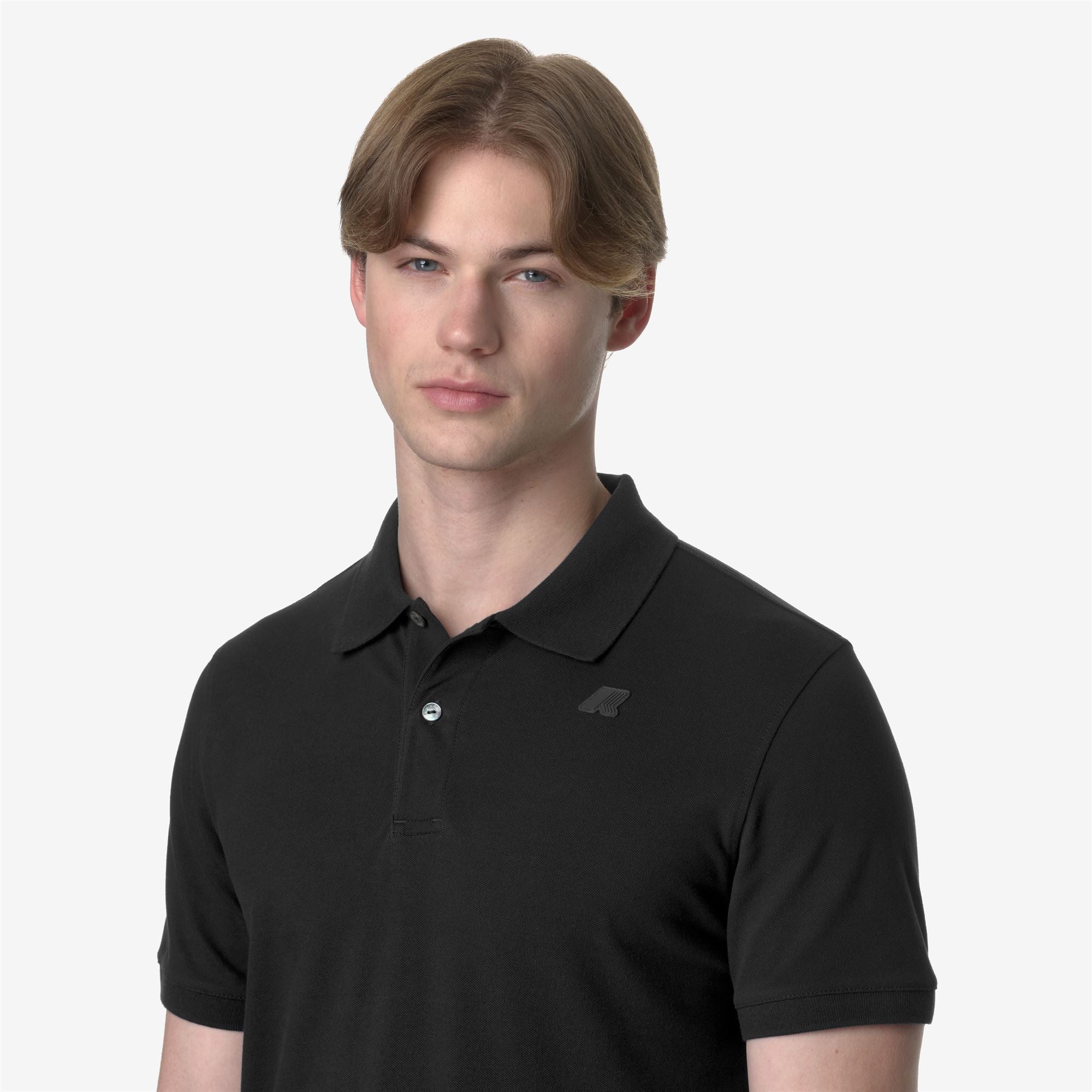 k-way-amedee-pique-slim-polo-homme-black-pure image 4