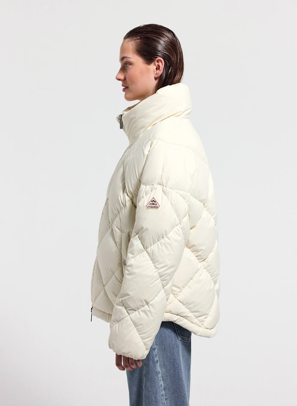 pyrenex-adele-doudoune-oversize-col-enveloppant-femme-blanche image 3