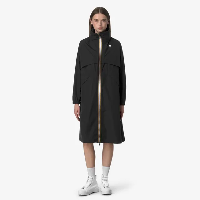 k-way-aube-memory-touch-veste-longue-femme-black-pure image 1
