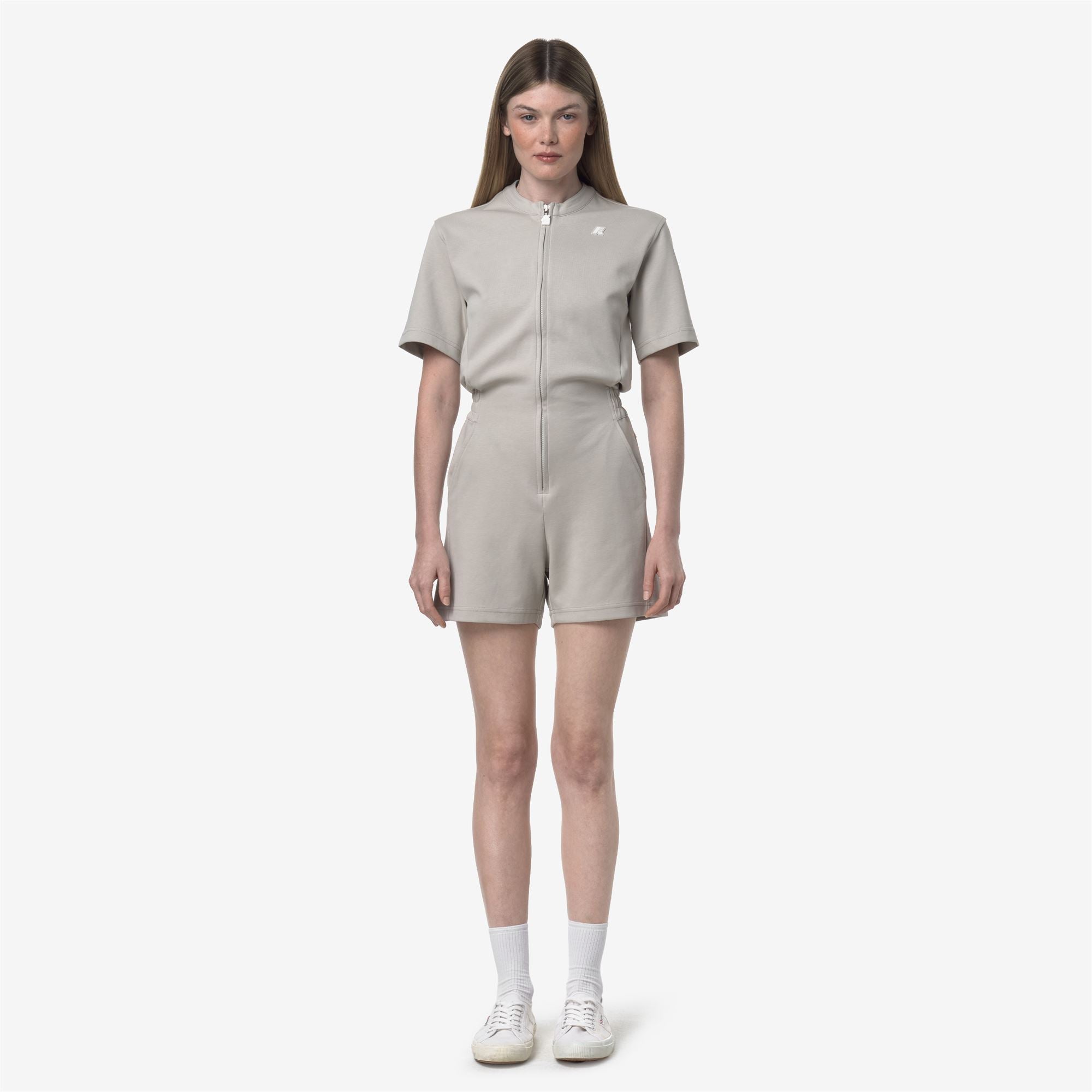 k-way-odet-interlock-surv-tement-femme-beige-lt image 1