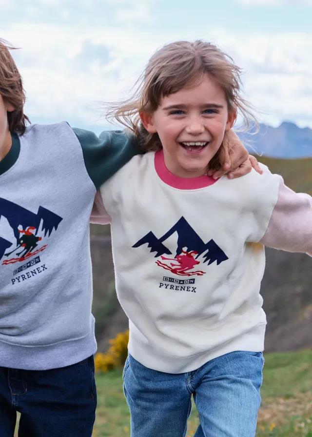 pyrenex-x-bonton-sandy-sweat-enfant-cr-me-coton image 1