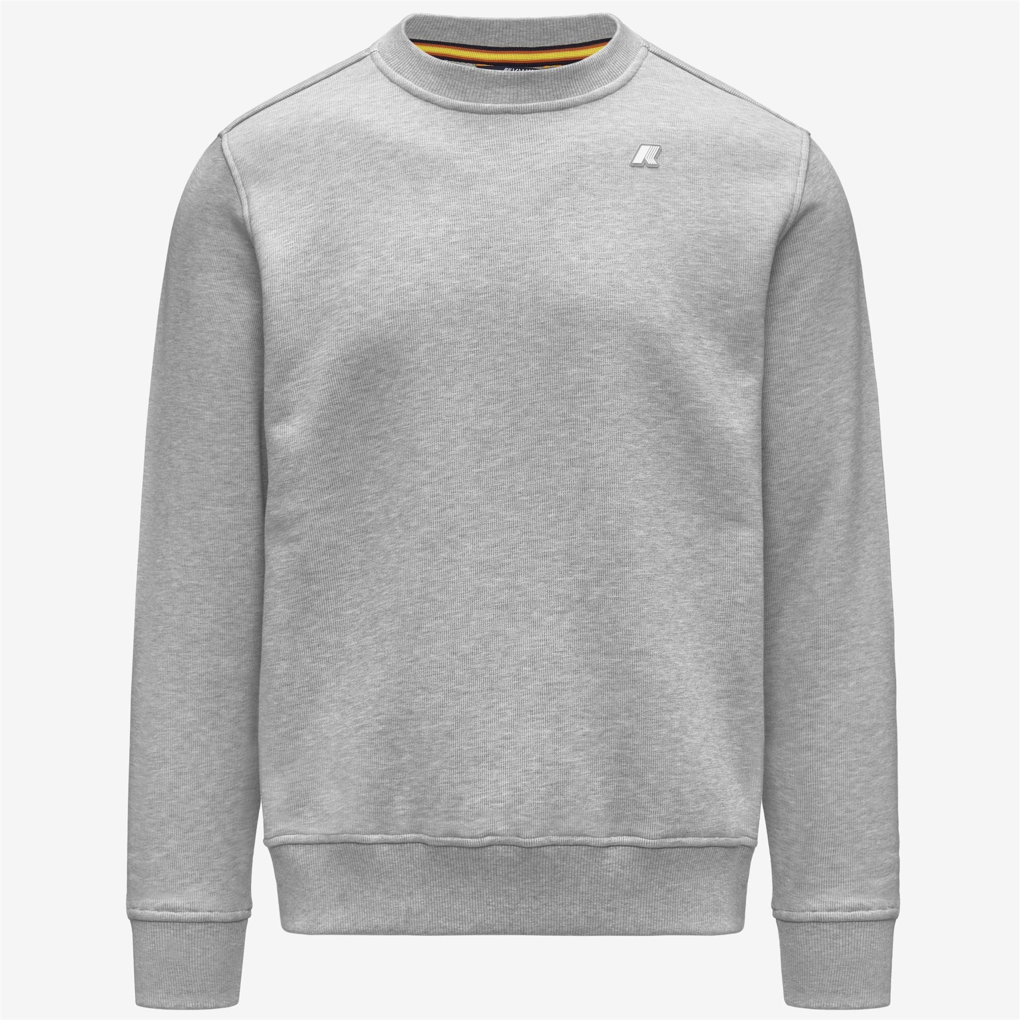 k-way-baptiste-french-terry-sweat-pull-homme-grey-mid-mel image 5