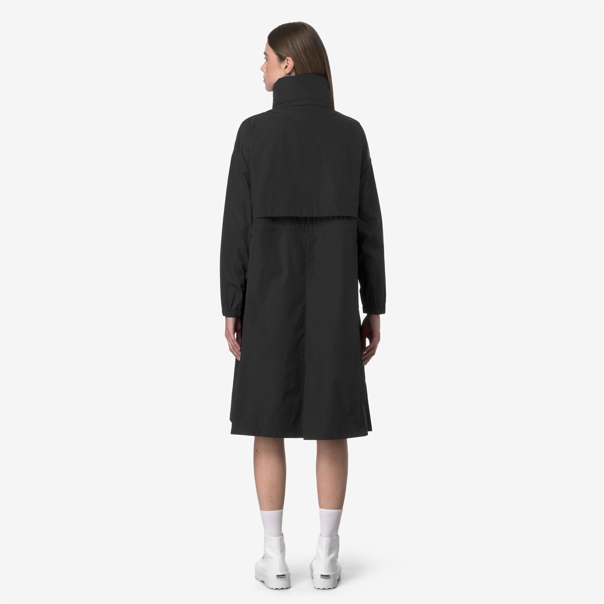 k-way-aube-memory-touch-veste-longue-femme-black-pure image 3