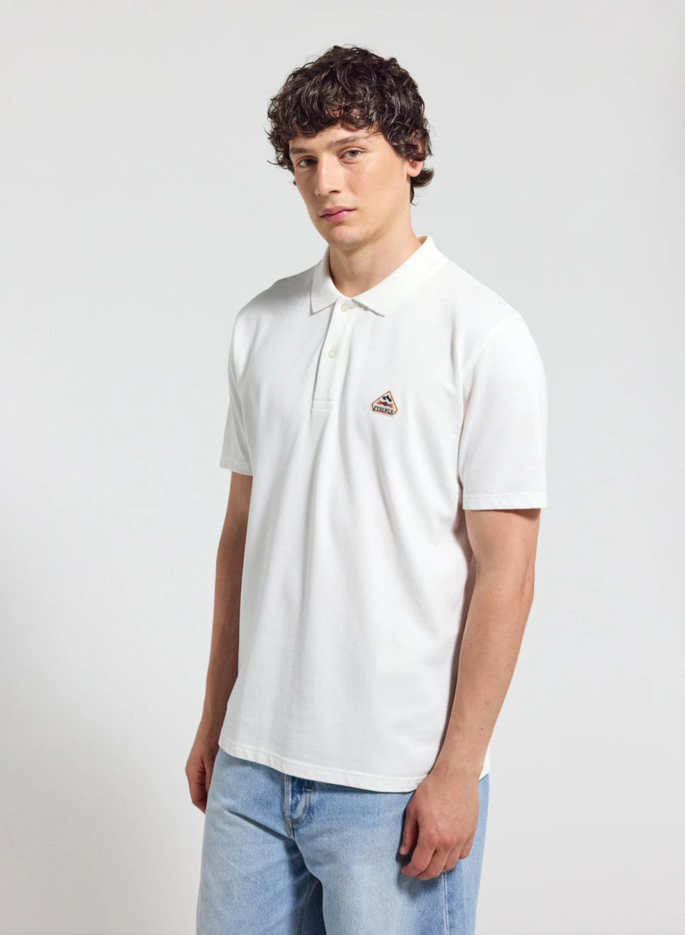 pyrenex-cobalt-polo-homme-coton-bio-blanc image 1