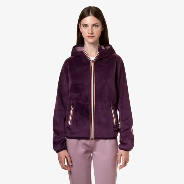 k-way-lily-velour-polar-double-veste-polaire-femme-violet-p-violet-d image 1