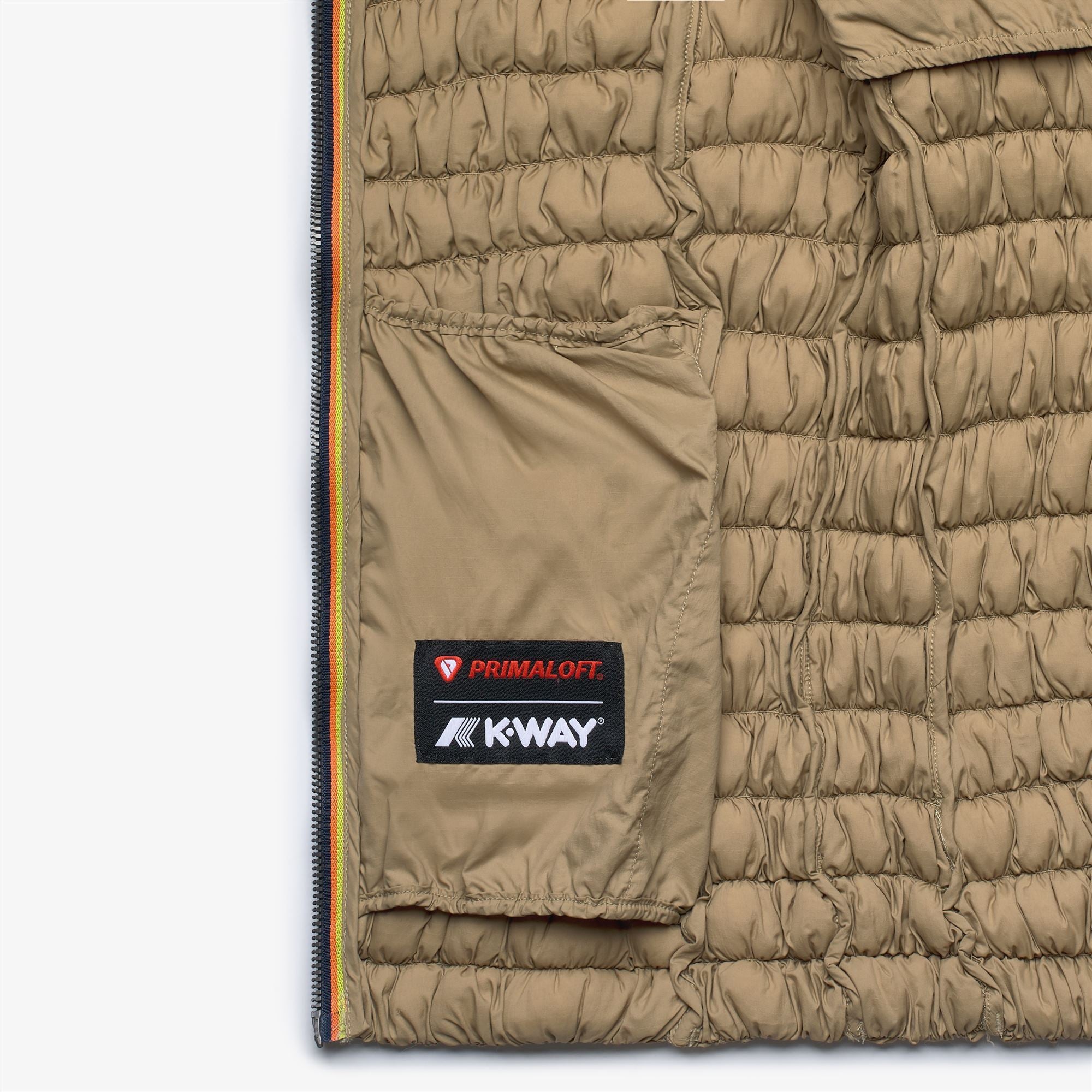 k-way-shyda-tech-warm-veste-court-femme-beige-khaki image 6