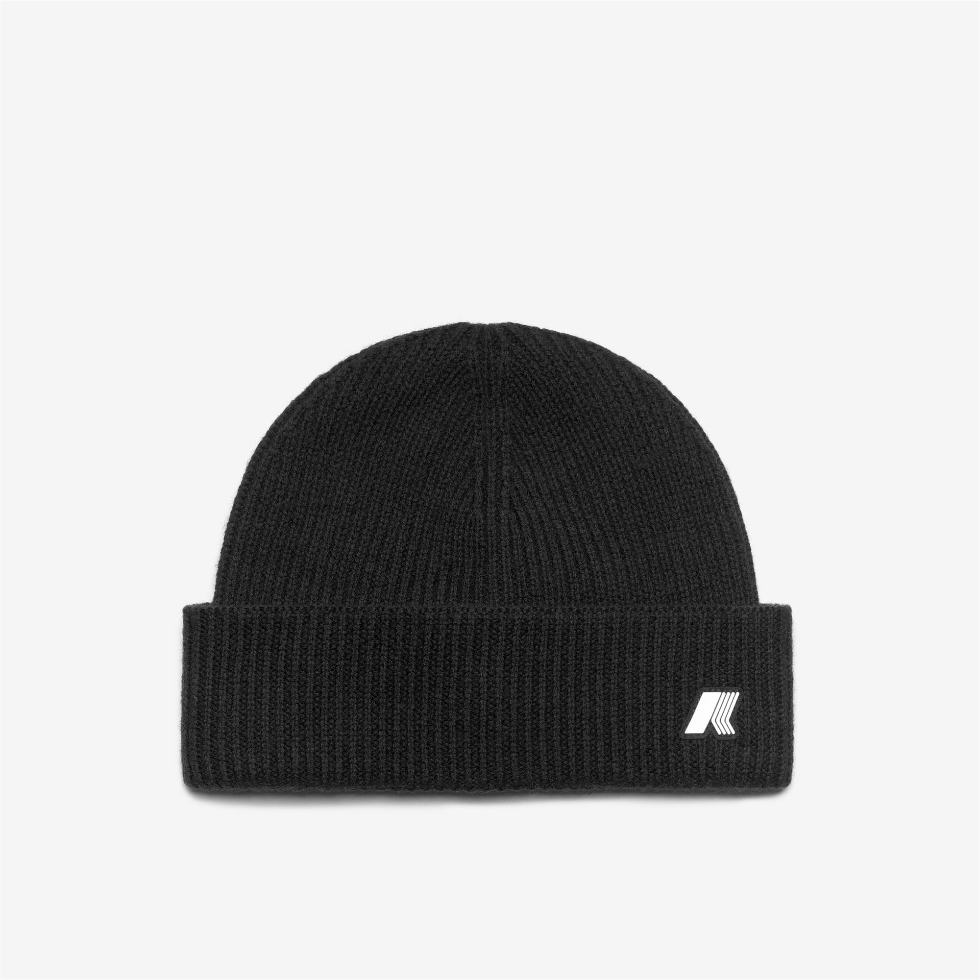 k-way-brice-cardigan-stitch-wool-bonnet-unisexe-black-pure-melange image 2
