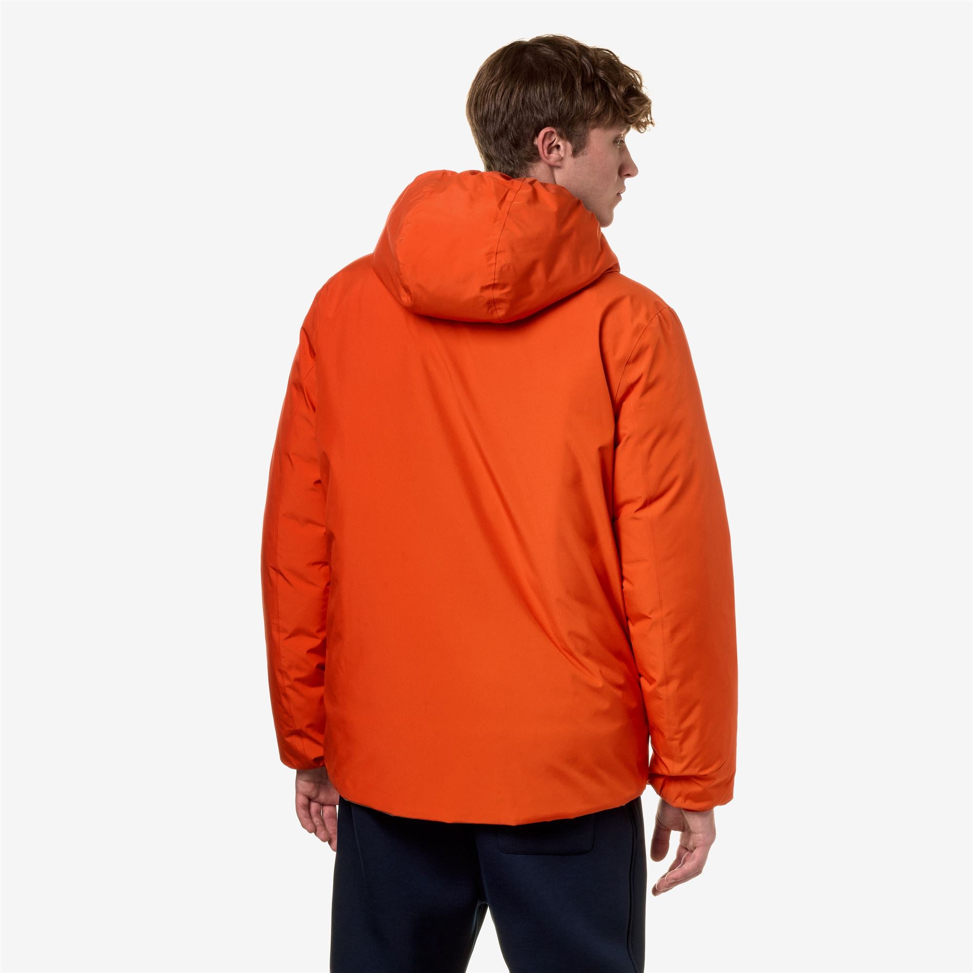 k-way-jack-st-thermo-double-veste-court-homme-orange-p-beige-t image 3