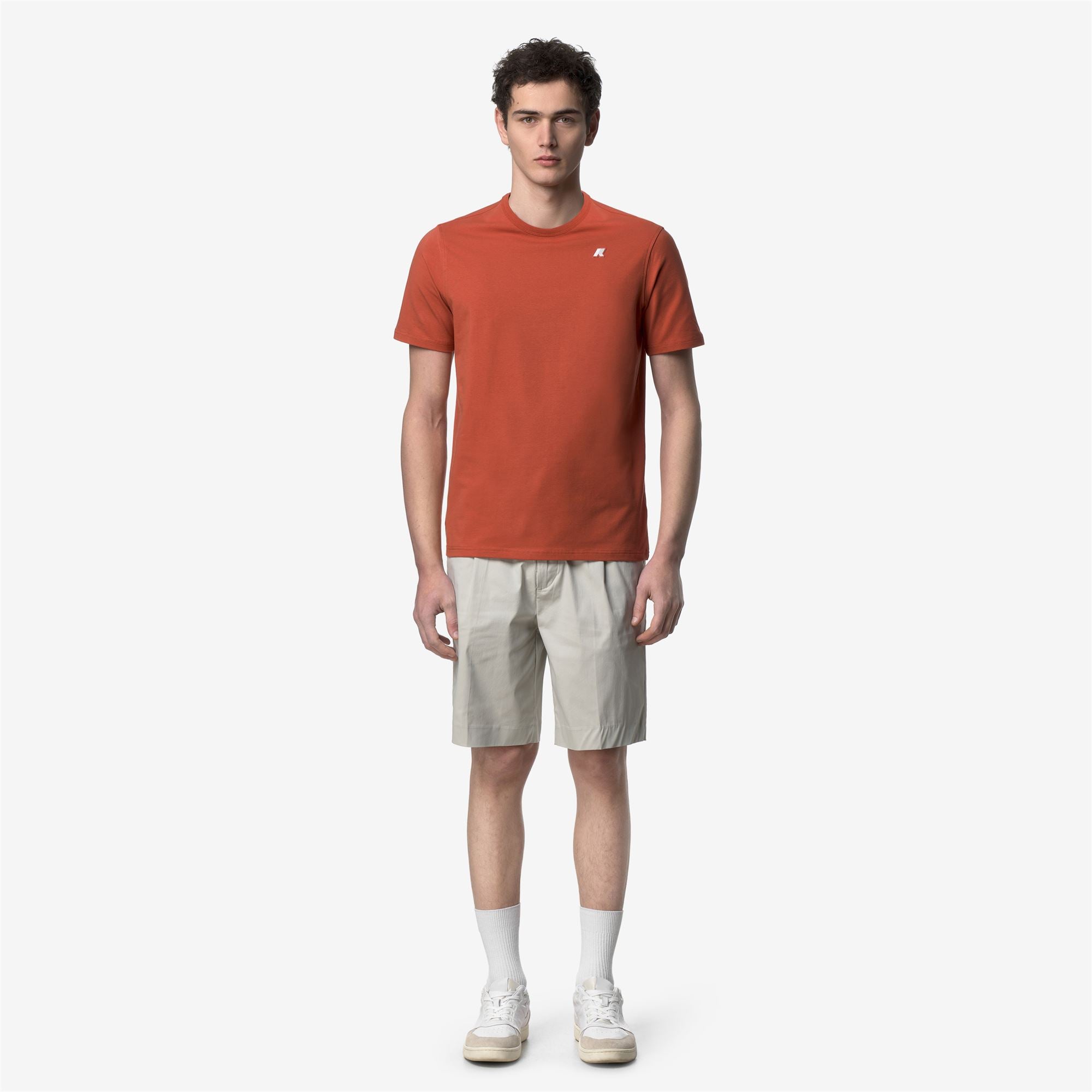 k-way-adame-light-stretch-jersey-t-shirt-homme-orange-brownish image 1