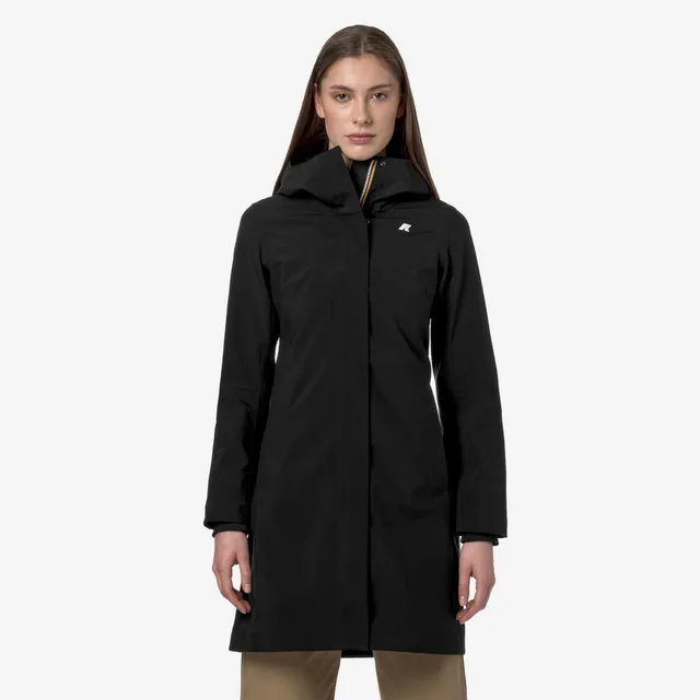 k-way-stephy-bonded-jersey-veste-3-4-femme-black-pure image 1