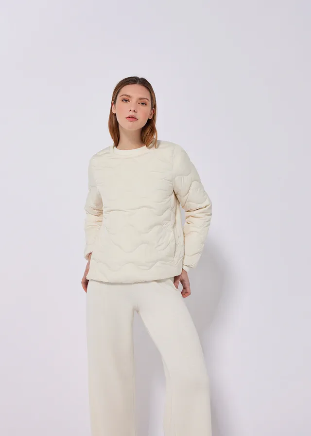 pyrenex-frida-sweat-matelass-femme-milk-duvet-onion-quilt image 1