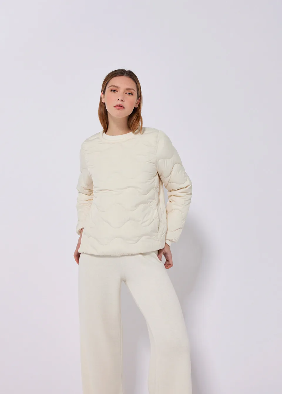 pyrenex-frida-sweat-matelass-femme-milk-duvet-onion-quilt image 1