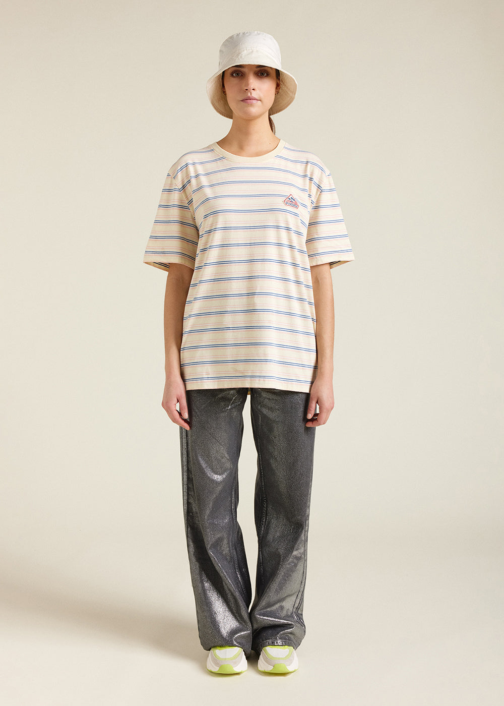 pyrenex-horizon-t-shirt-unisexe-rayures-coton-bio-anise-flower image 2