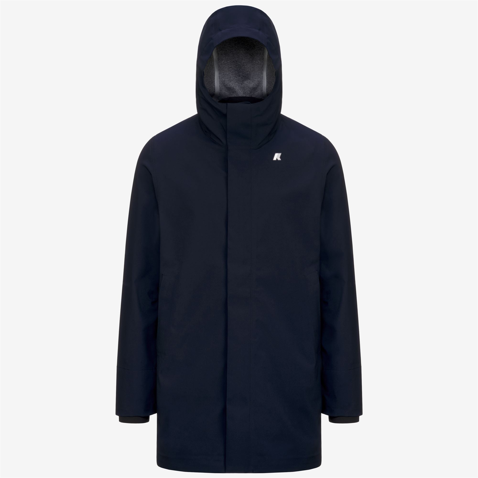 k-way-tommy-bonded-jersey-parka-3-4-homme-blue-depth image 5