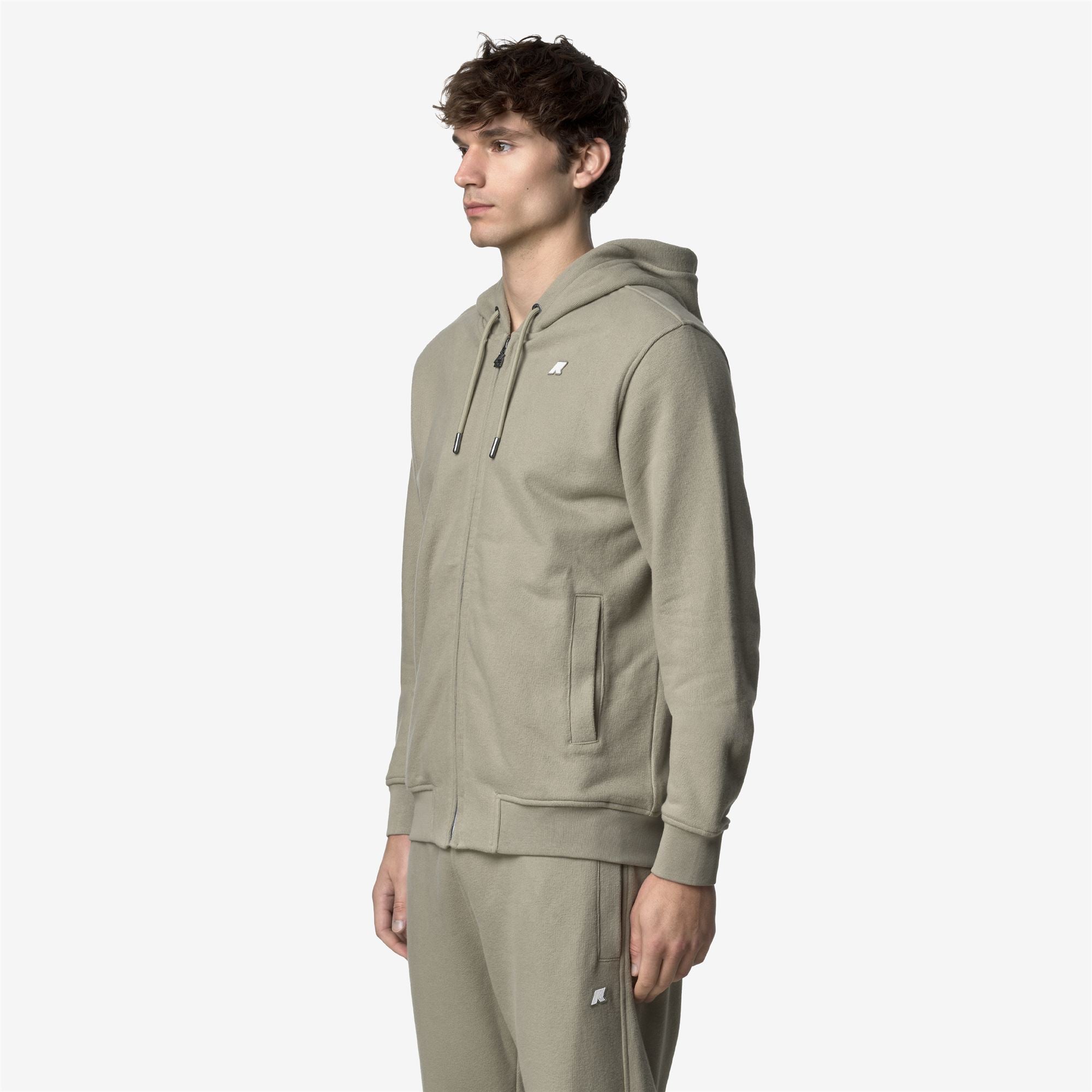 k-way-anthony-heavy-fleece-polaire-veste-homme-green-oak image 2