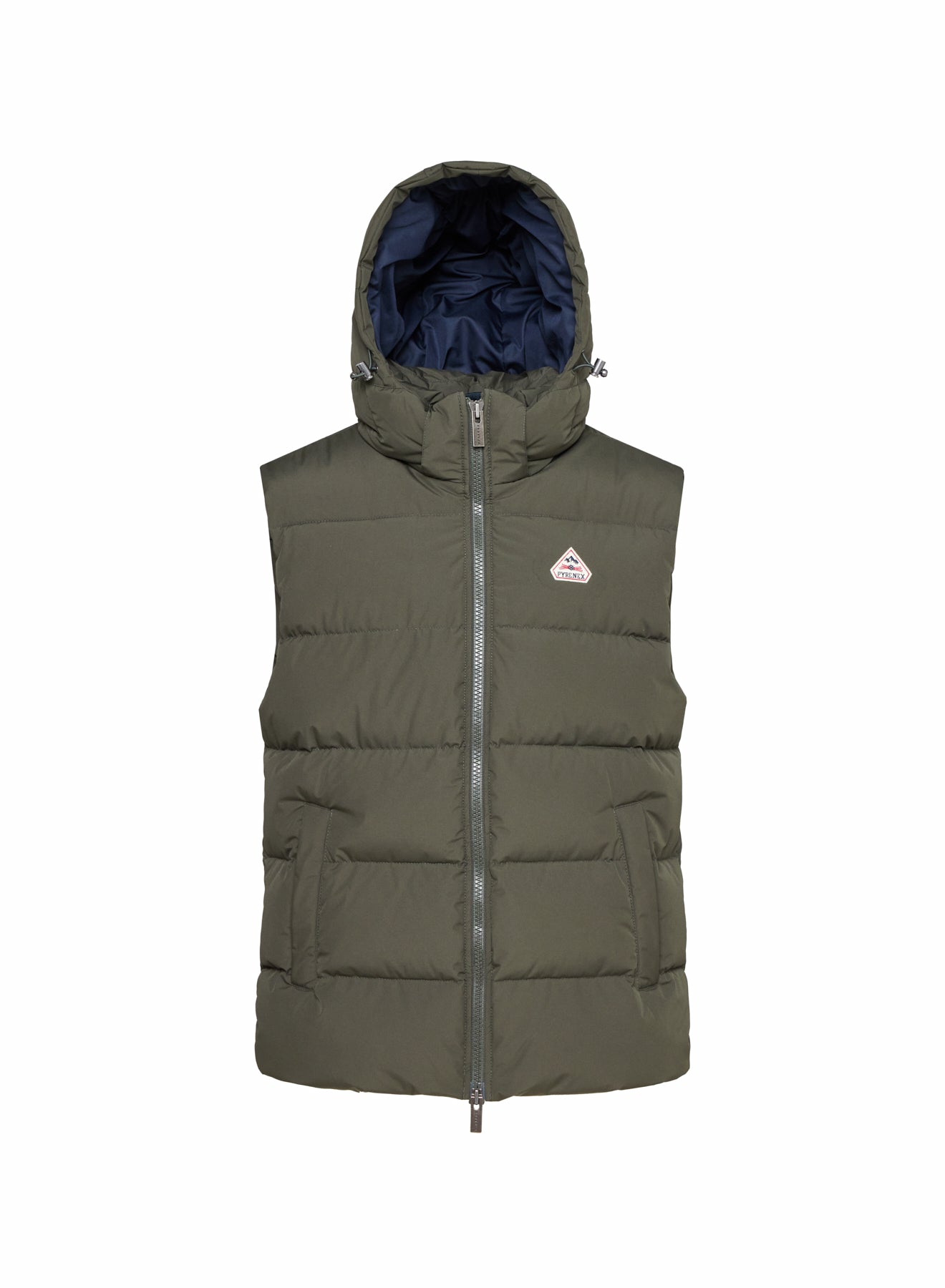 pyrenex-spoutnic-gilet-sans-manche-kaki-fonc-capuche-amovible image 5