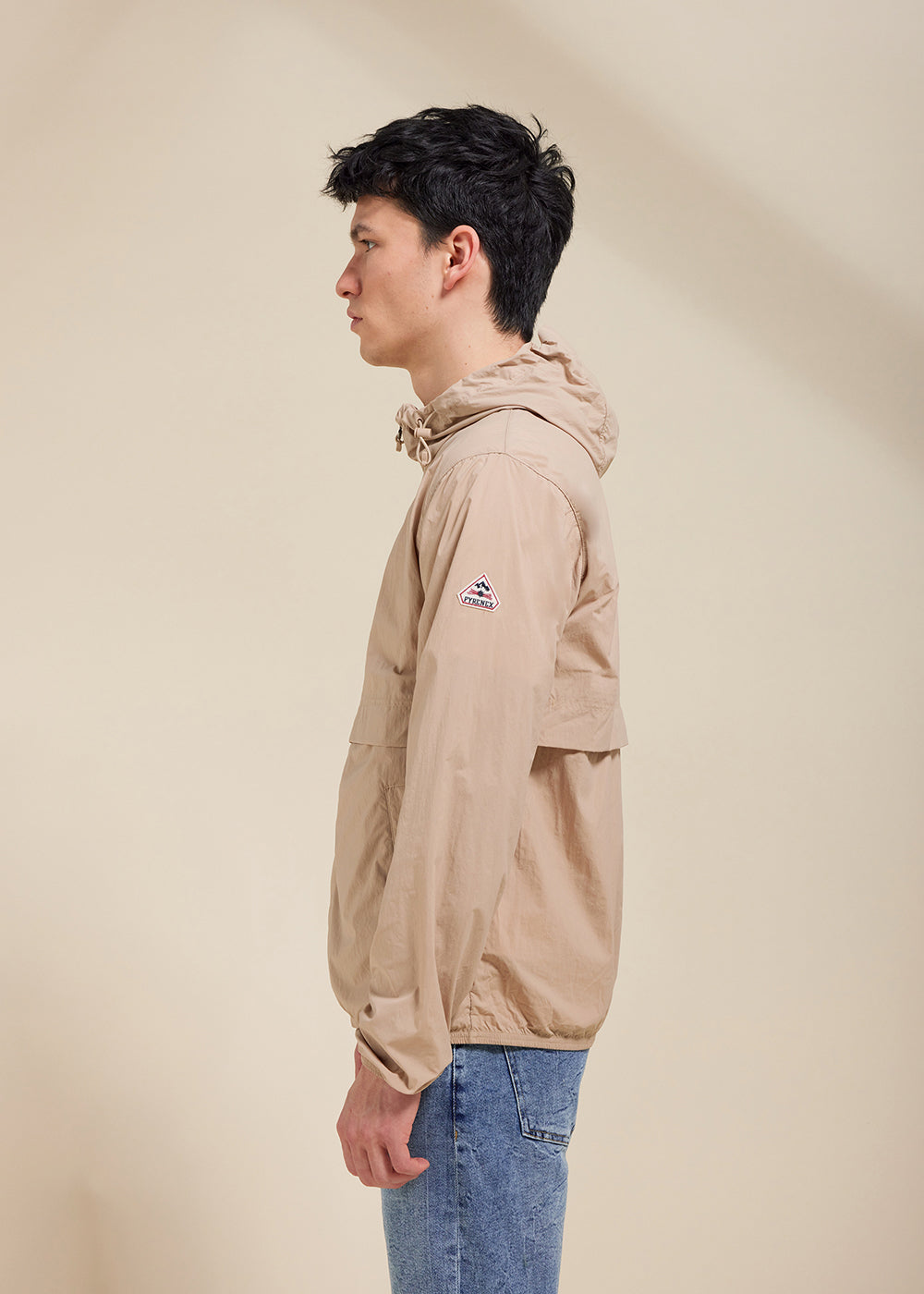 pyrenex-ridge-coupe-vent-unisexe-capuche-cuban-sand image 3