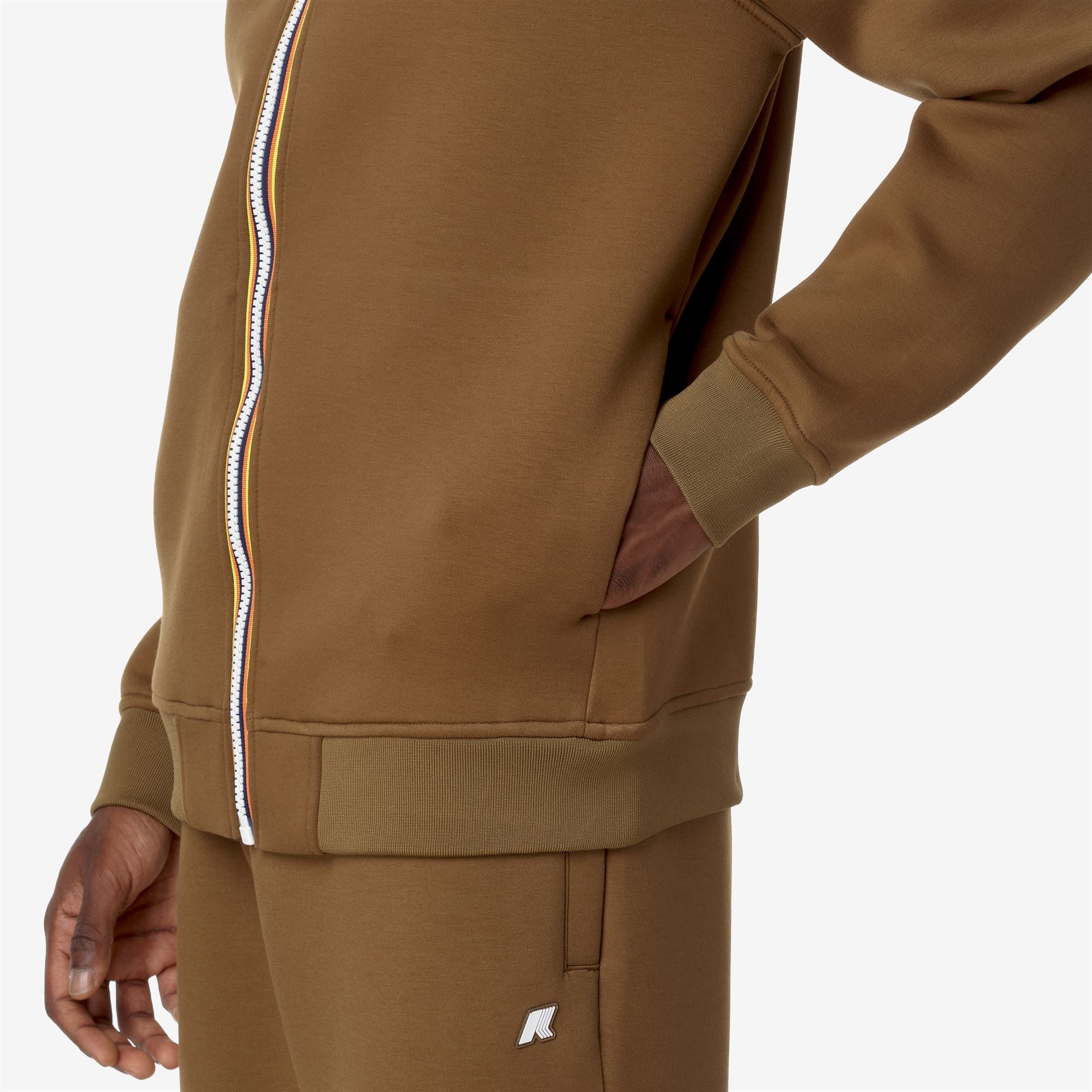 k-way-rainer-spacer-veste-polaire-homme-brown-corda image 4