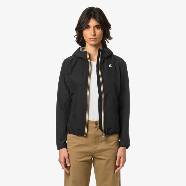 k-way-lily-eco-stretch-dot-veste-courte-imperm-able-femme-black-pure image 1