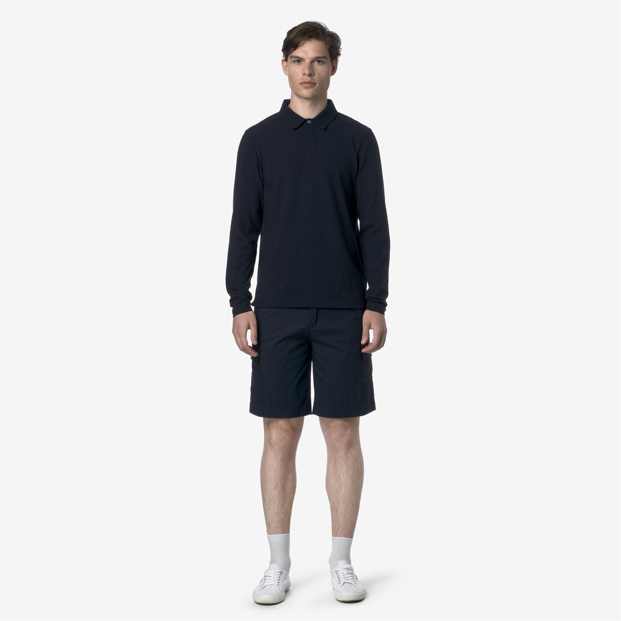 k-way-serje-twill-tech-short-cargo-homme-blue-depth image 1