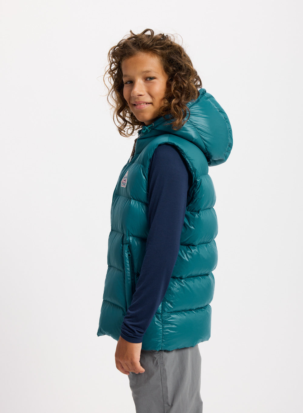 pyrenex-john-doudoune-sans-manches-enfant-bleu-turquoise-capuche image 6