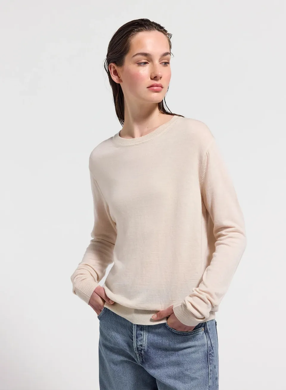 pull-fin-col-rond-en-laine-m-rinos-femme-pyrenex-mysig-cr-me image 1