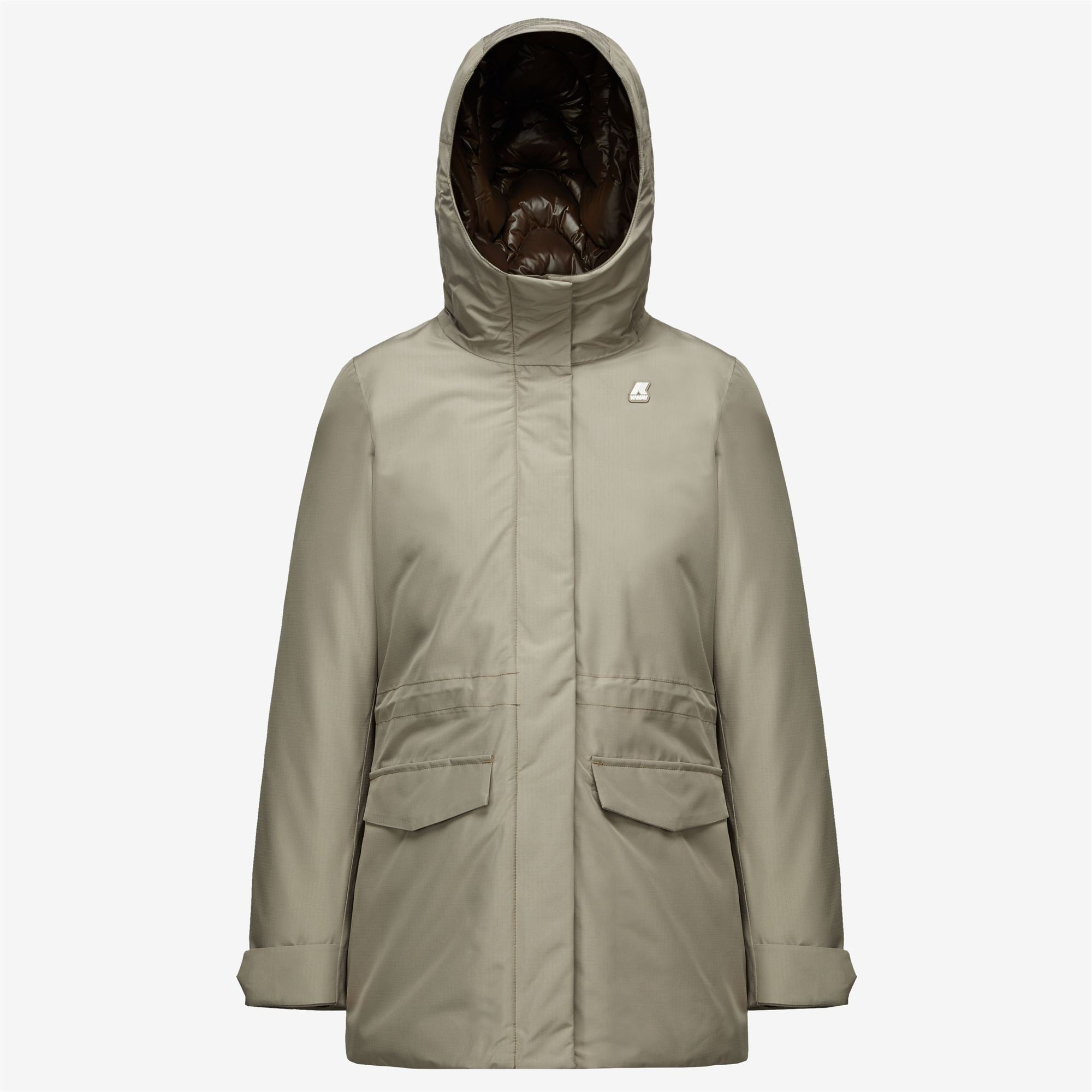 k-way-annette-thermo-heavy-veste-3-4-femme-beige-t-brown-m image 5