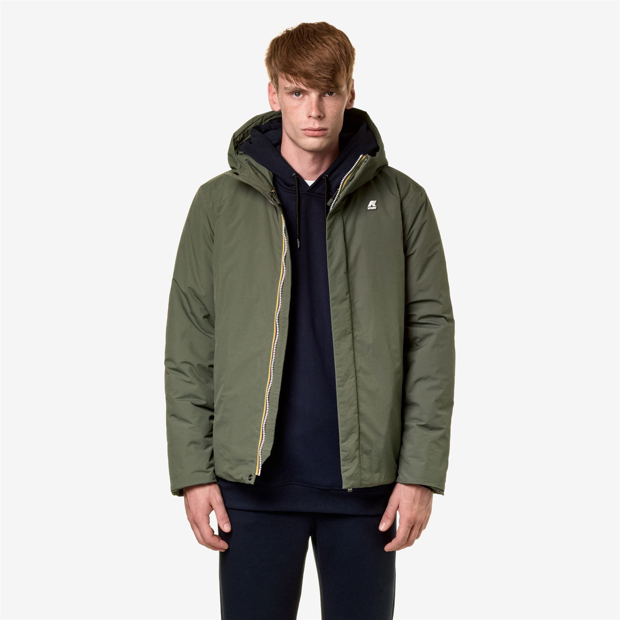 k-way-jack-ripstop-marmotta-veste-courte-homme-green-b-blue-a image 1