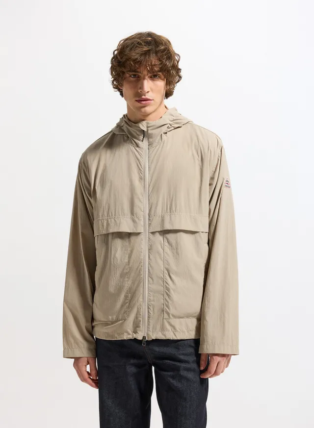 pyrenex-soulere-coupe-vent-unisexe-capuche-beige image 1