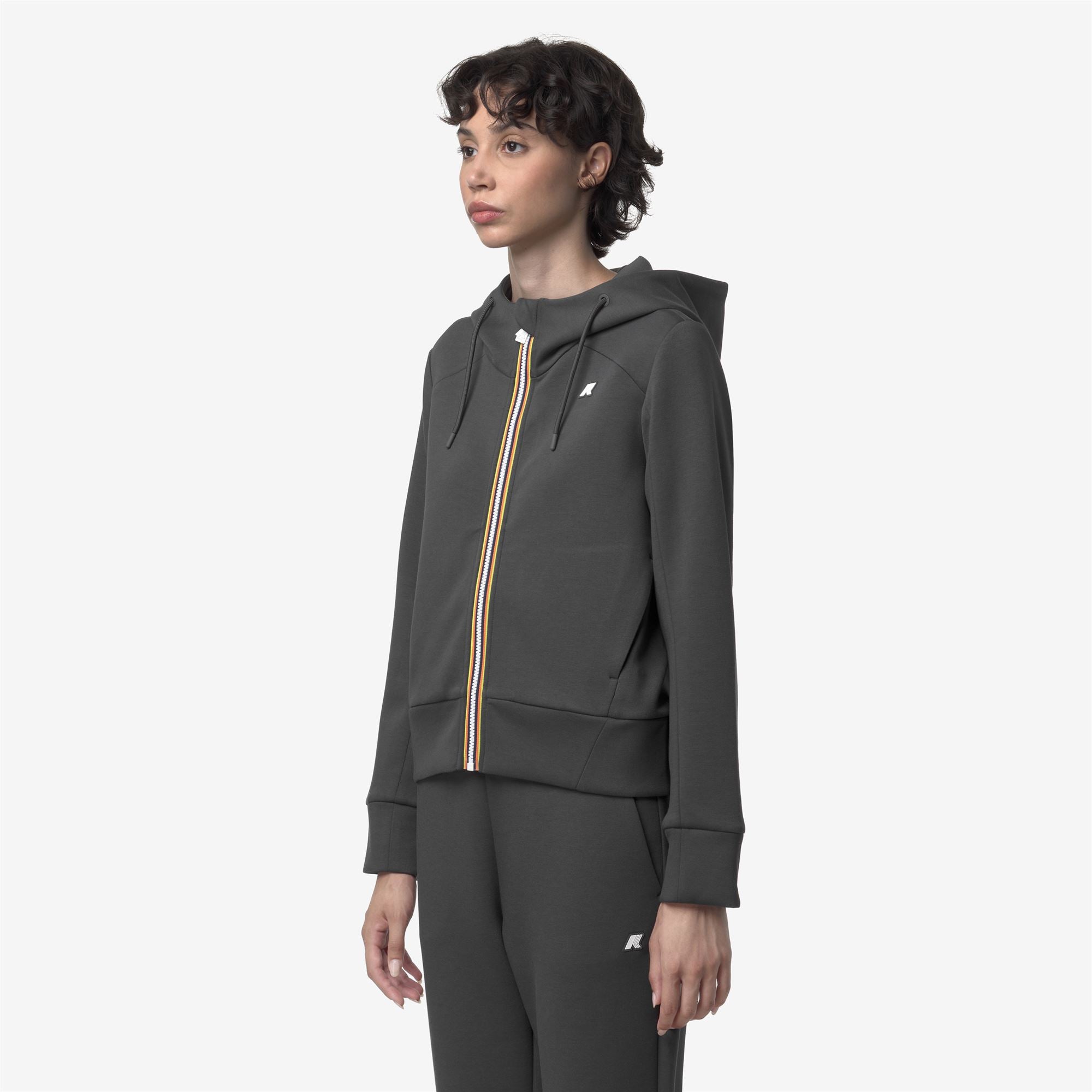 k-way-divine-light-spacer-veste-polaire-femme-grey-shadow-dk image 2