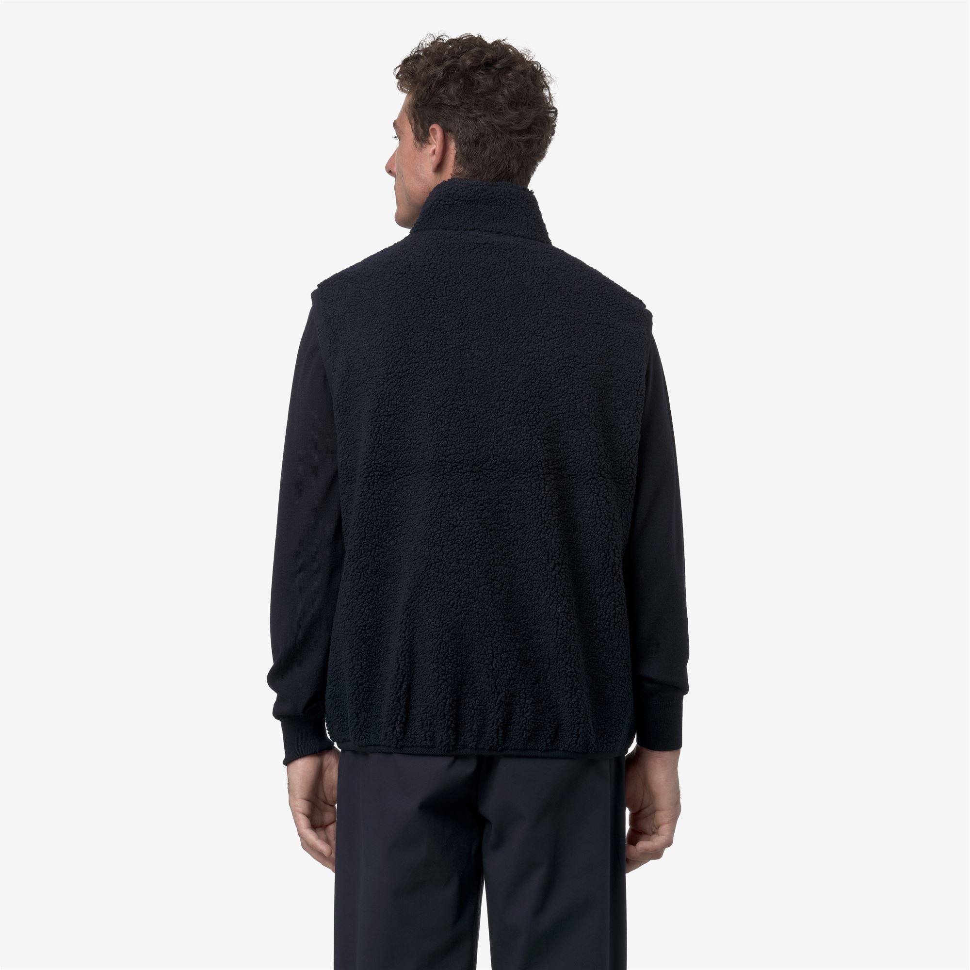 k-way-yannick-sherpa-polar-double-gilet-homme-blue-depth image 3