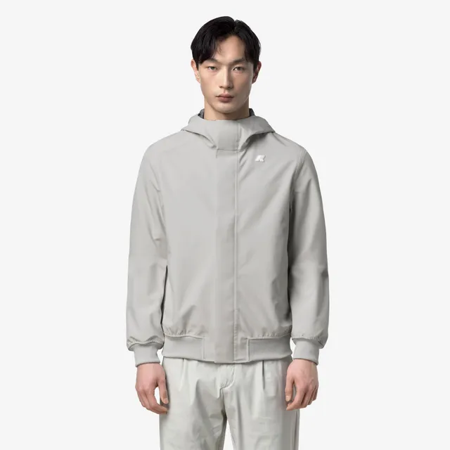 k-way-joachim-bonded-jersey-veste-court-homme-beige-lt image 1