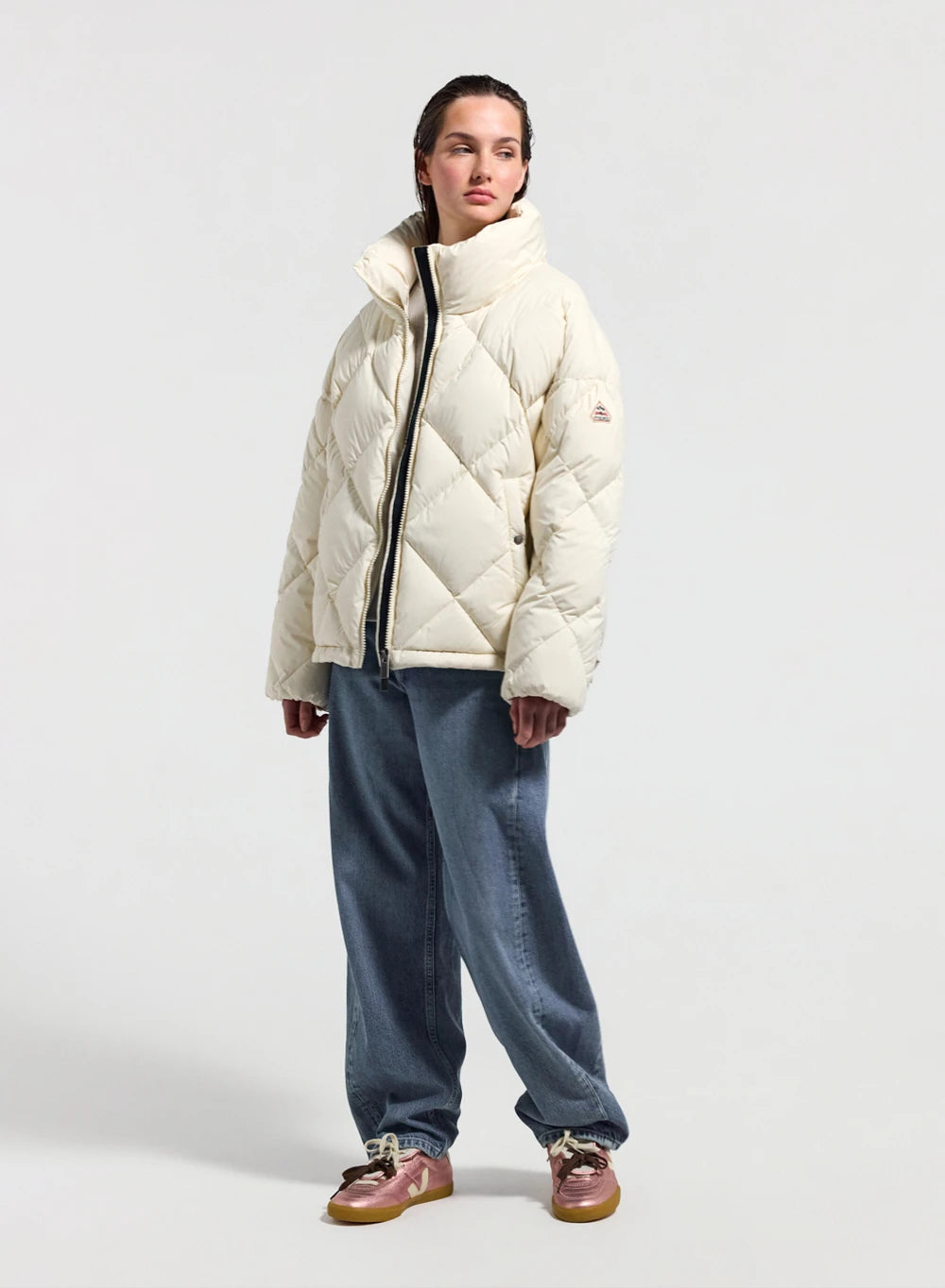 pyrenex-adele-doudoune-oversize-col-enveloppant-femme-blanche image 2