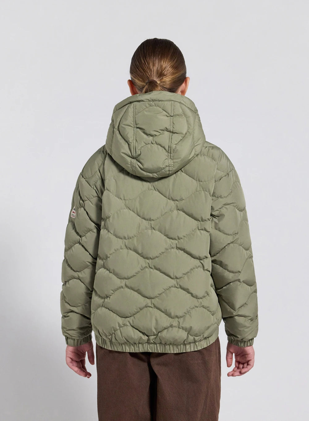 pyrenex-beille-doudoune-bomber-capuche-enfant-kaki-clair image 8