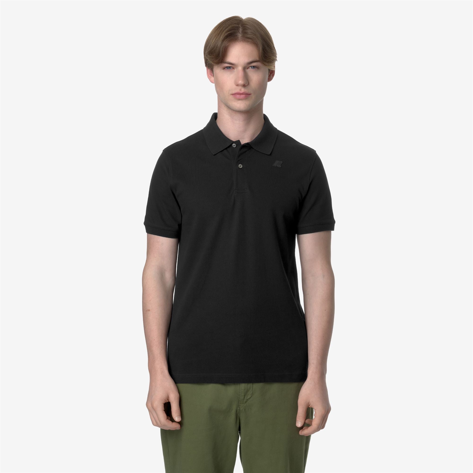 k-way-amedee-pique-slim-polo-homme-black-pure image 1