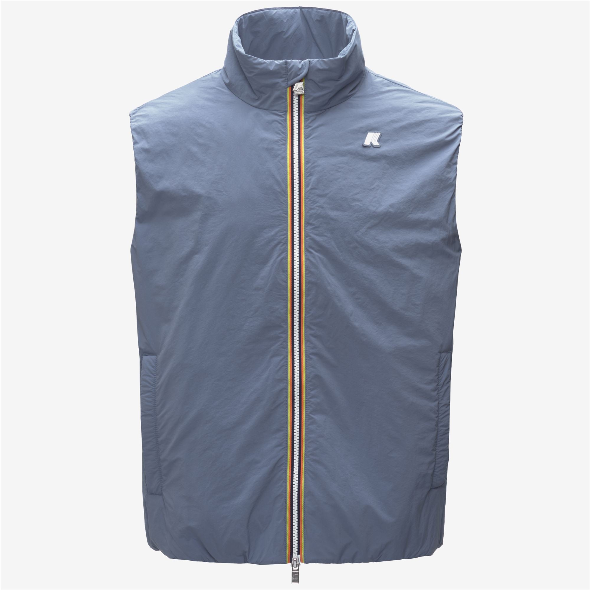 k-way-valen-plain-warm-gilet-homme-blue-wild image 5