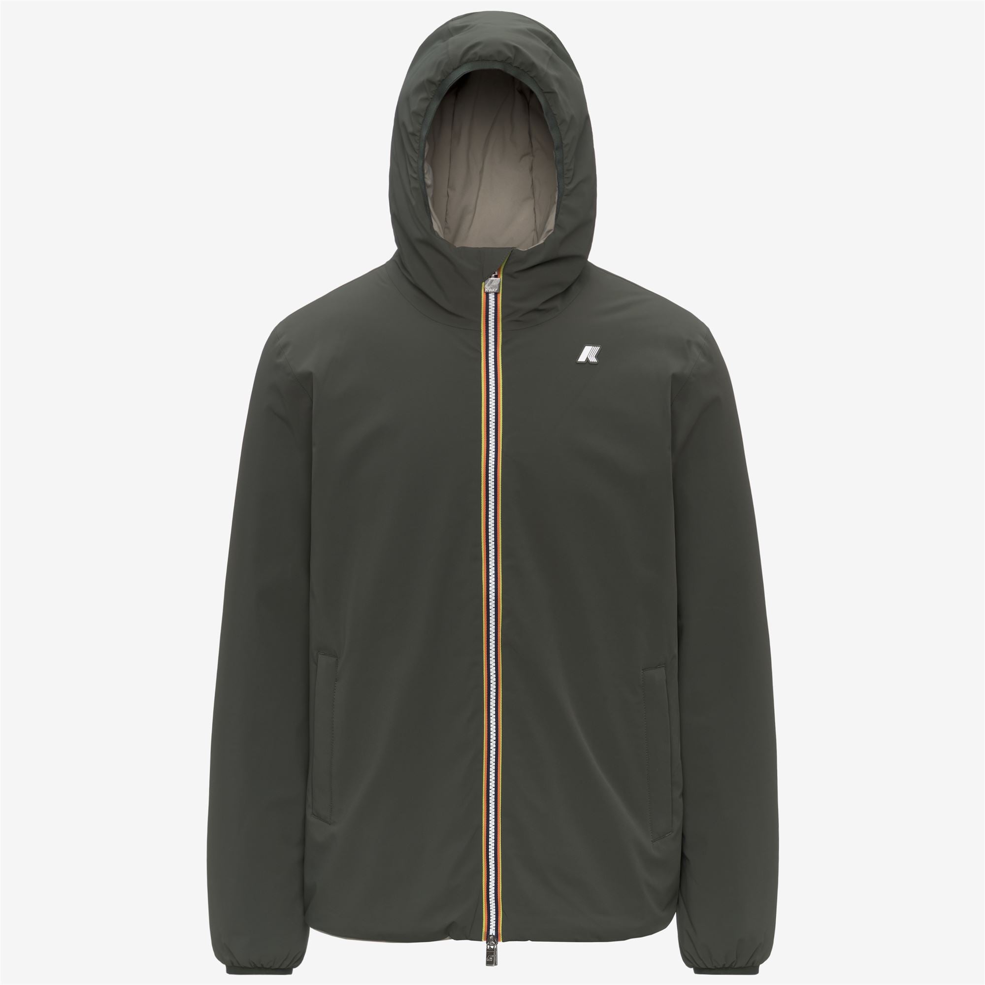 k-way-jack-st-warm-double-veste-r-versible-homme-green-blackish-green-oak image 5