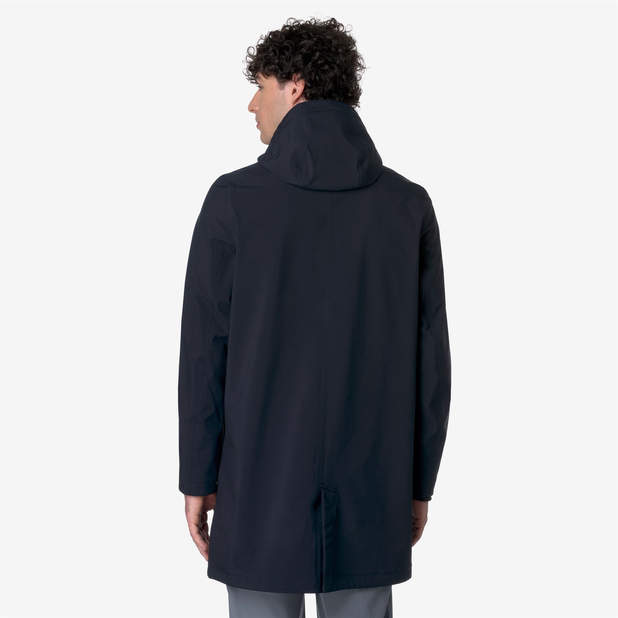 k-way-thomas-bonded-veste-longue-homme-blue-depth image 3