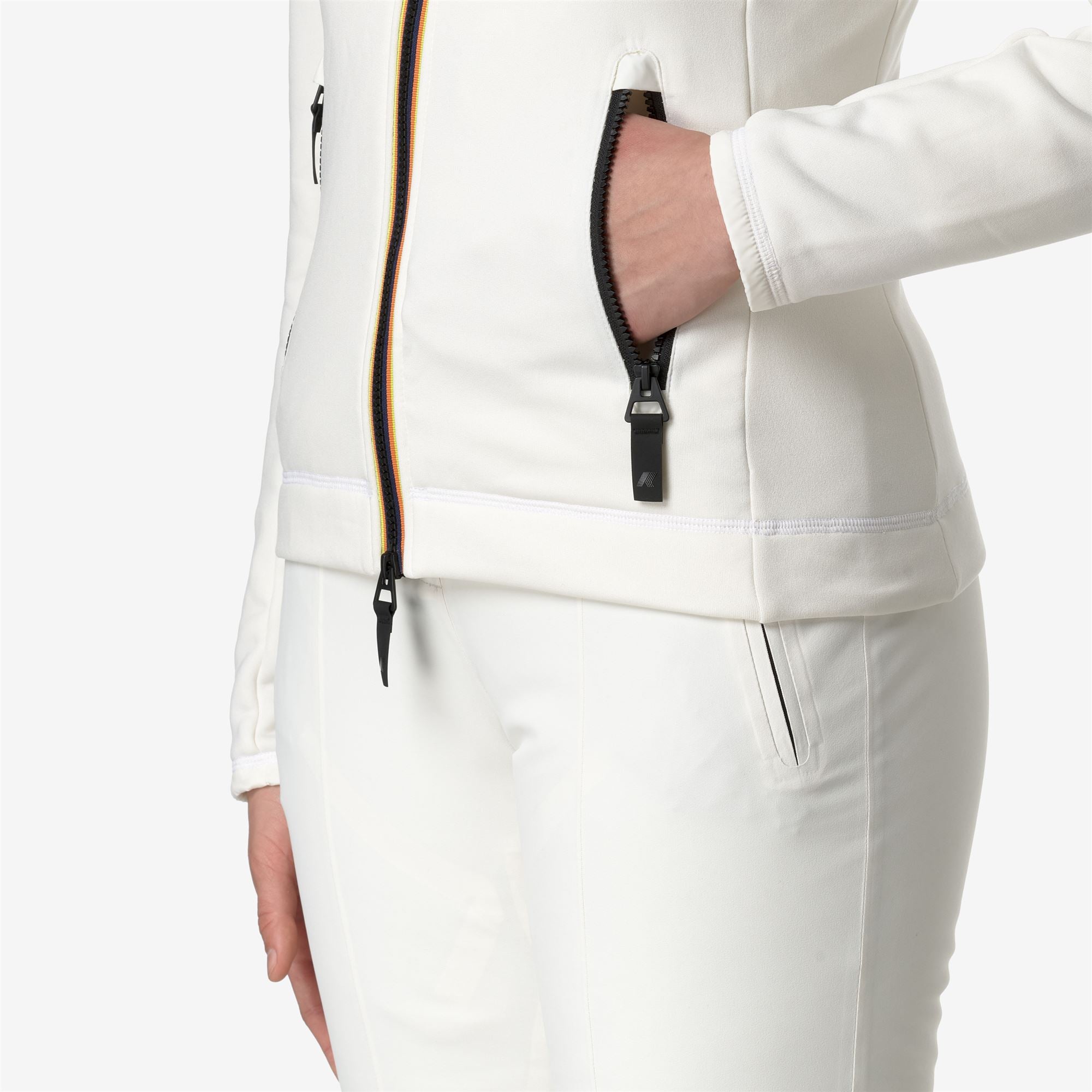 k-way-marnaz-veste-polaire-femme-white-gardenia image 4