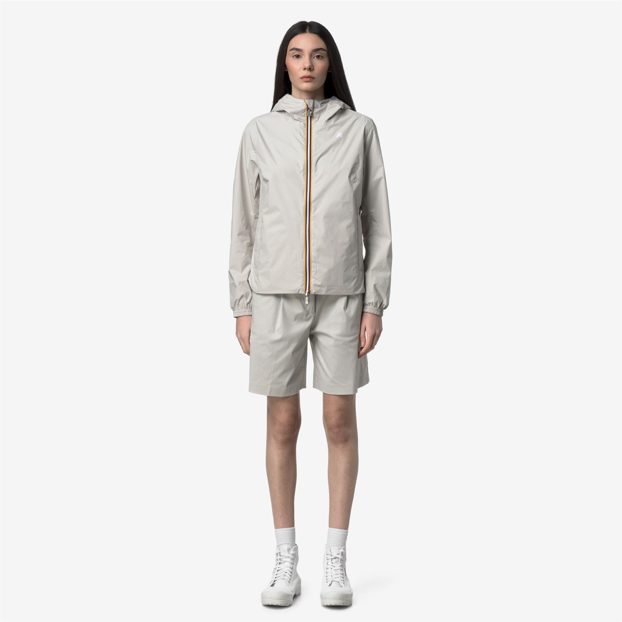k-way-lil-2-0-plus-2-double-veste-courte-r-versible-femme-beige-lt-green-lichen image 1